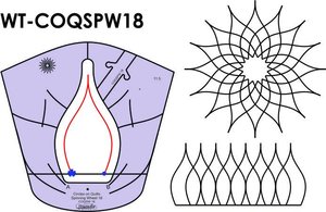 Sew, Steady, Westalee, WT-COQSPW18, 11.5, 16, Rotations, Circle, on, Quilt, Spinning, Wheel