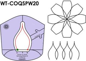 Sew, Steady, Westalee, WT-COQSPW20, 7.5, 16, Rotations, Circle, on, Quilt, Spinning, Wheel