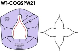 Sew Steady Westalee WT-COQSPW21 (7.5", 4 Rotations) Circles on Quilts: Spinning Wheels