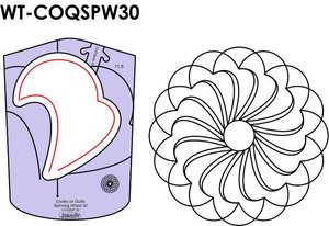 Sew, Steady, Westalee, WT-COQSPW30, 11.5, 16, Rotations, Circle, on, Quilt, Spinning, Wheel