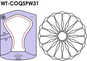 Sew Steady Westalee WT-COQSPW31 (11.5", 8 Rotations) Circles on Quilts: Spinning Wheels