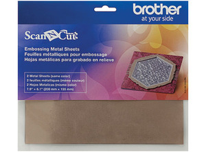 Brother CAEBSBMS1 Embossing Brass Metal Sheets for ScanNCut