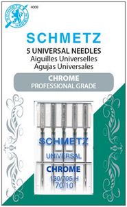 Schmetz, S-4008, Chrome, Universal, 5, pack, 130, 705, H, Size, 70, 10, strong, durable