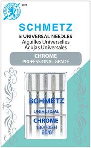 Schmetz S-4024 Chrome Universal 5pk 130/705H Size 60/8