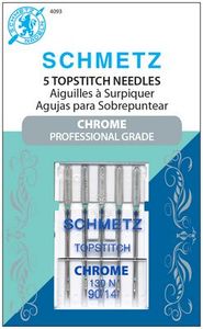 Schmetz S-4093 Chrome Professional Grade Topstitch 5pk 130N Size 90/14