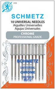 Schmetz S-4133 Chrome Professional Grade Universal 10pk 130/705H Size 80/12