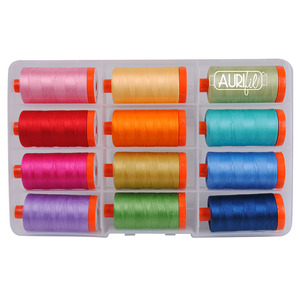 Aurifil, CW50PQC12, Piece, Quilt, Collection, Colors, by, Christa, Watson