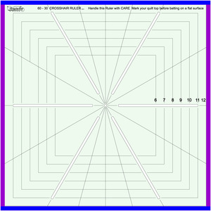 Sew, steady, Westalee, CHS6pt8.5, Cross, hair, square, 6, point, 8.5