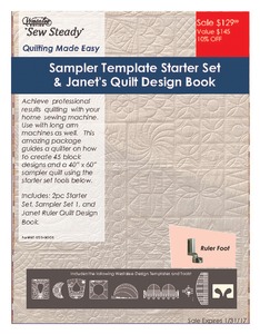 Westalee Ruler Foot, Westalee, WQTSS6, Ruler, Work, Starter, Set, Page, Design