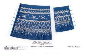 Ellen McCarn Let It Snow Smocking Plate