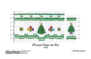 Ellen McCarn EM10240, Presents Under the Tree Smocking Plate