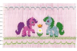 Ellen McCarn Pretty Ponies Smocking Plate