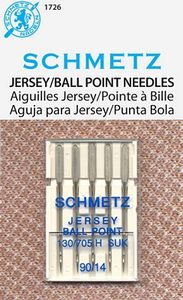 Schmetz S-1726 130/705H-SUK Jersey Ballpoint 5Pk Size 14/90 Needles