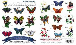 Great Notions 1014 Butterflies I Embroidery Mulit-Formatted CD