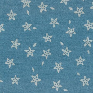 Fabric Finders Printed Denim Star Print Fabric by the yard