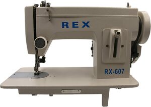 Rex REX607 All Metal Portable Walking Foot Upholstery SS Sewing Machine