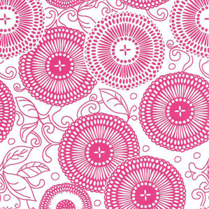 Fabric Finders 1611 pink circles fabric by the yard