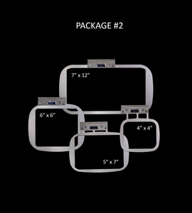 Durkee, EZ, SN-4pc, BR/BL, PKG2, Frame, Single, Needle, Package, 2, Durkee EZ Frames 4in1 Single Needle Package 2: 7x12" 6x6" 5x7" 4x4" for VE2200, VM5100, VM6200D,