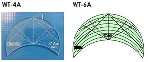 82234: Westalee WT-A Westalee Arcs Templates Choose from 6 sizes