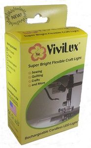 ViviLux VLSWL01 USB Lamp Super Bright Flexible Craft Light, Gooseneck Bendable Arm, 64 Super Bright LED Light, Attaches to Sewing Machines, ViviLux VLDSK01, LED Desk Lamp USB, Bendable Arm, 64 Super Bright LED Lights