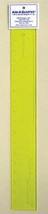 82396: CM Designs 7214A Add-A-Quarter 18in Ruler, adds the customary 1/4in seam allowance