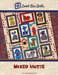 78131: Lunch Box Quilts QP-MM-DD Mixed Mutts Applique Embroidery Designs CD
