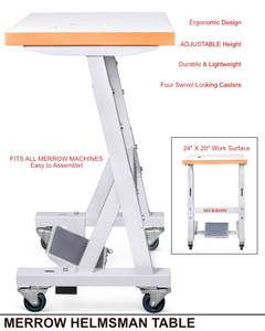 Industrial Sewing Machine Table With K-Leg Table Frame Assembly