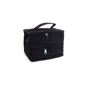 Yazzii International CA220, Petite Double Organizer Bag, Choose Black or Maroon Color