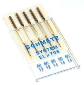 Self Threading Sewing Machine Needles # 80 (5pk)