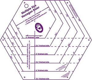 Marti Michell/ Michell Marketing, Inc. Multi-size Hexagon Ruler