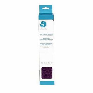 Silhouette Purple Glitter Heat Transfer Vinyl Material HEAT12GLC-PUR 12'' x 36''