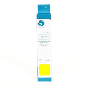 Silhouette Neon Yellow Smooth Heat Transfer Vinyl Material HEAT12SM-NYEL 12'' x 36''