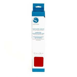 Silhouette Red Smooth Heat Transfer Vinyl Material HEAT12SMC-RED 12'' x 36''