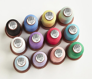 DIME VT15W-PAS Vintage Chic 12 Spool Embroidery Thread Kit-15wt Weight Poly-PASTELS