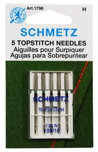 DIME Vintage Chic Schmetz Top Stitch Needles Size 100/16 for Chic 15wt Embroidery Threadm, DIME Vintage Chic Schmetz Top Stitch Needles by Schmetz, 5Pk Size 100/16 for Sewing Down to Chic 15wt Poly Embroidery Thread