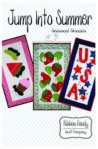 Ribbon Candy Quilt Company, RCQC544, Jump Into Summer, Seasonal, Skinny, Pattern