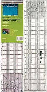 O'lipfa OL111, 5x24in Lip Edge Ruler, Openings at intersecting inch grids