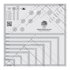 Creative Grids CGRDH4 Ultimate Flying Geese Template and Quilter Ruler
