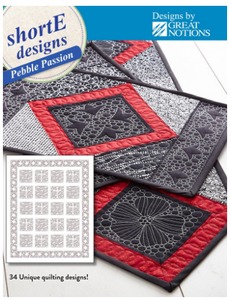 DIME PPD0100, shorte Pebble Passion, 71 Quilting Designs for 5x7 6x10 Hoops
