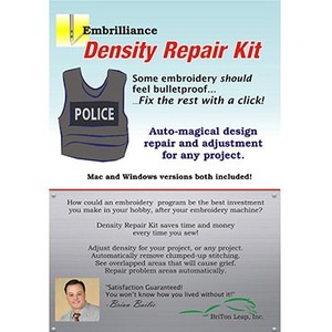 Embrilliance Density Repair Kit Pro Embroidery Software for Mac /& PC