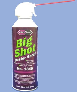 AlbaChem 1304 BIG SHOT Duster 12 Pack of 12oz Air Spray Cans for Sewing Machines
