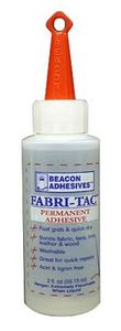 84219: Beacon 7061-2 FabriTac Permanent Fabric Adhesive Glue, 2oz Squeeze Bottle