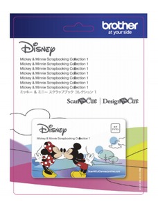 84505: Brother CADSNP01 Scan N Cut Disney Mickey Mouse & Minnie Mouse Paper Craft Pattern Collection #1