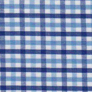 Fabric Finders T-106 Cobalt, Nautical, and White check Fabric