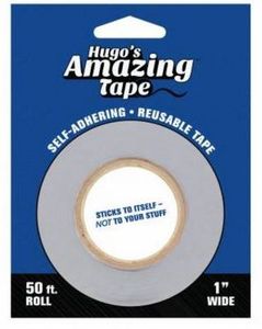 HUGOS1INCH Amazing Clear Tape, 1in x 50ft Roll, No More Unraveling Thread Spools , Hugos, Amazing, Tape, Brewer, 7032, 40010, Spool, Thread, Retainer, Keep, Embroidery, Coming, Unwound, Stored, Away, 1, Inch, 50, Foot, Reel, Reusable