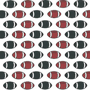 Fabric Finders 2026 Mini Football Print fabric