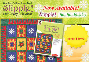 DIME STP0040 Stipple! Ho Ho Holiday CD, 8 Designs 2 Sizes, Applique