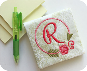 82407: Embroidery Garden Note Holders & Credit Card Wallets in the Hoop Embroidery Design CD and Instruction