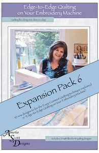 Amelie Scott 10 Designs ASD218 Edge to Edge Expansion Pack 6 CD for your Embroidery Machine