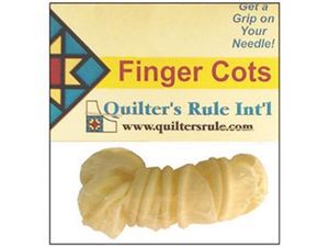 85746: Quilters Rule QR-COT-L Finger Cots Size Large 10/pkg, Helps Hold Sewing or Hand Needles Between Your Fingers
